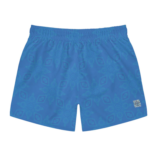 Sapphire BLUE-ICE Infinite Universe Swim Trunks (AOP)
