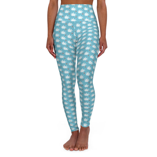 NEW Sapphire SKY-ICE Infinite Universe High-Waist Yoga Leggings — (Comfort & Stretch)