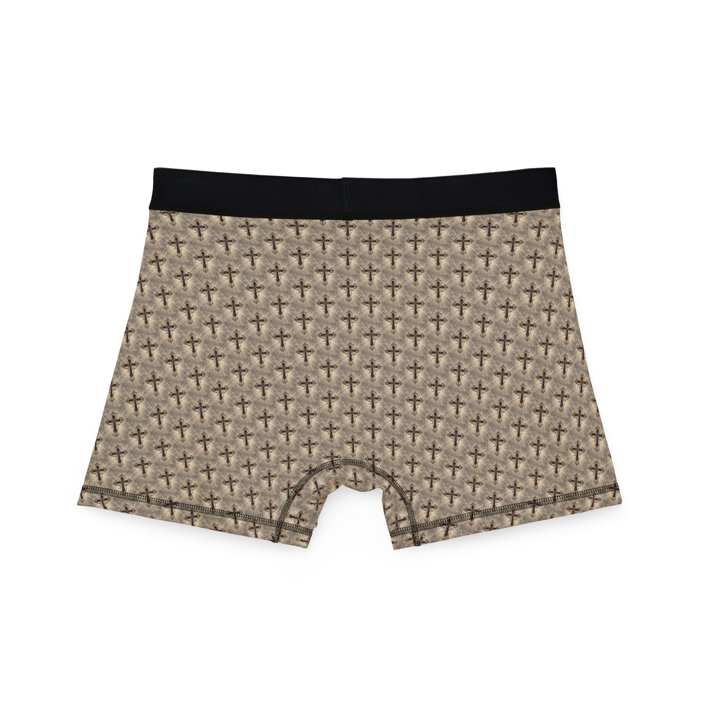 LOOK TWICE CROSS Infinite Universe Men's Boxers with Cross Pattern - Comfortable Men's Underwear, Unique Gift for Him, Everyday Wear, Stylish AOP Boxer Shorts