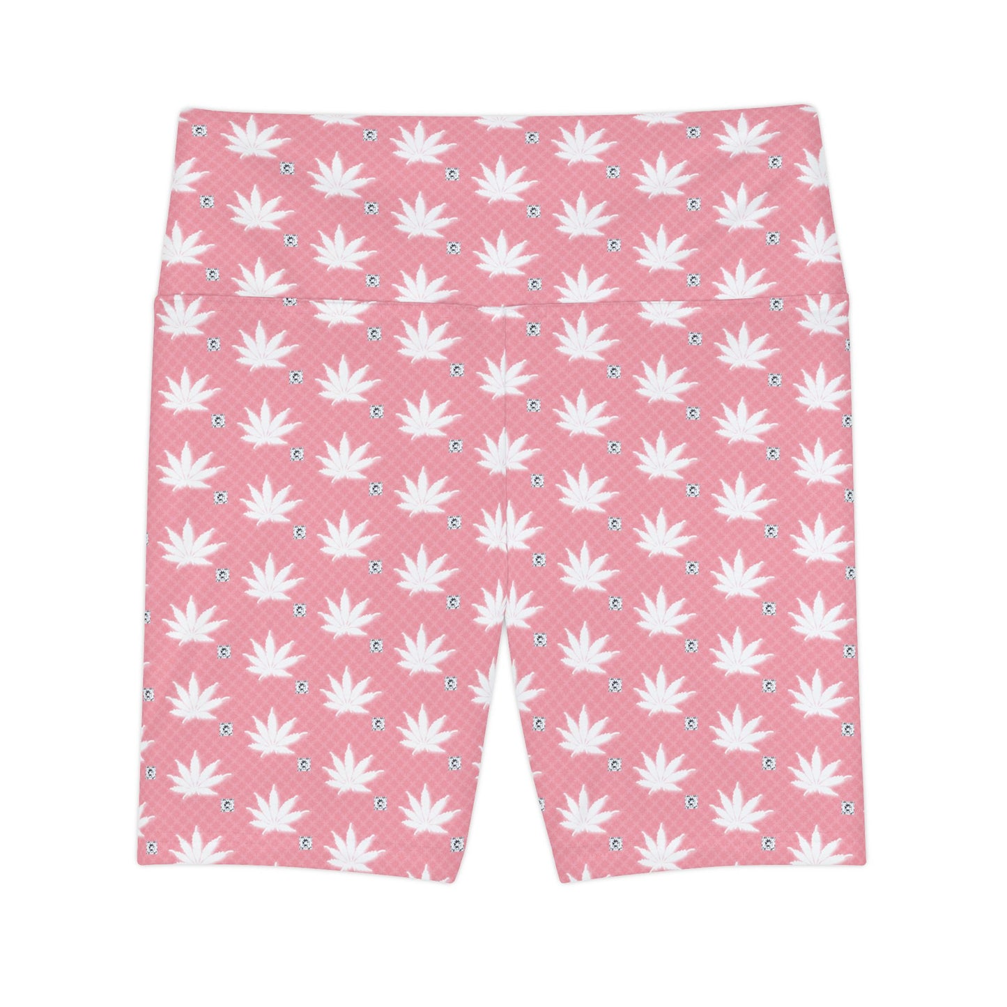FROSTED BRIGHT TRUE PINK ICED DIAMOND Floral Workout Shorts