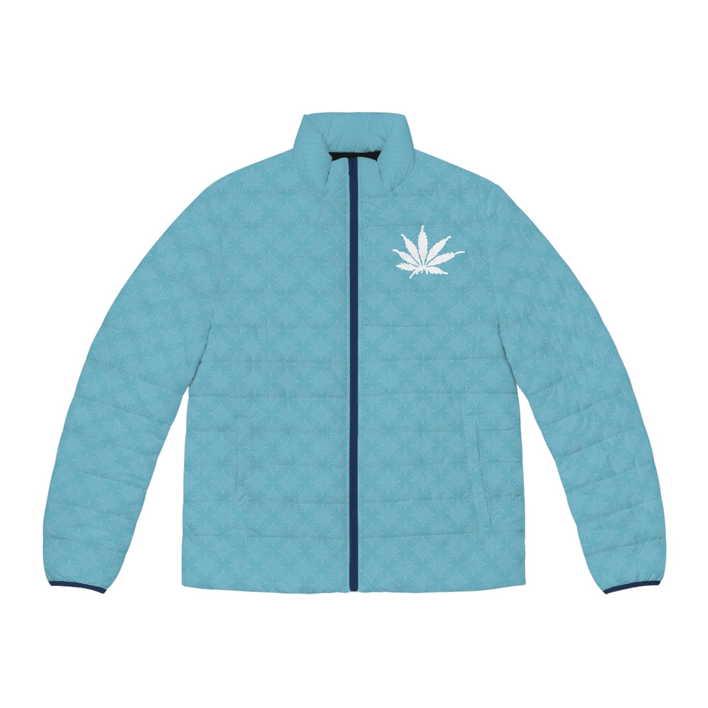 Sapphire Sky-ICE FROSTED Diamond Infinite Universe  Infinite Universe Men's Puffer Jacket (AOP)