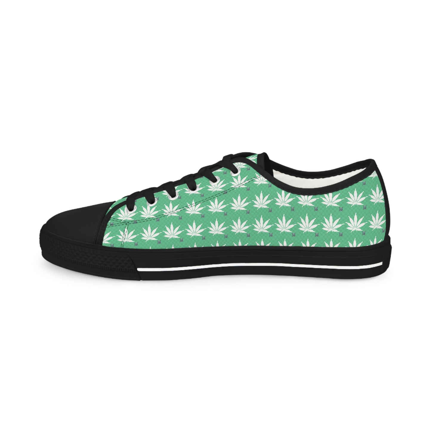 NEON GREEN SMOKE Infinite Universe Men's Low Top Sneakers