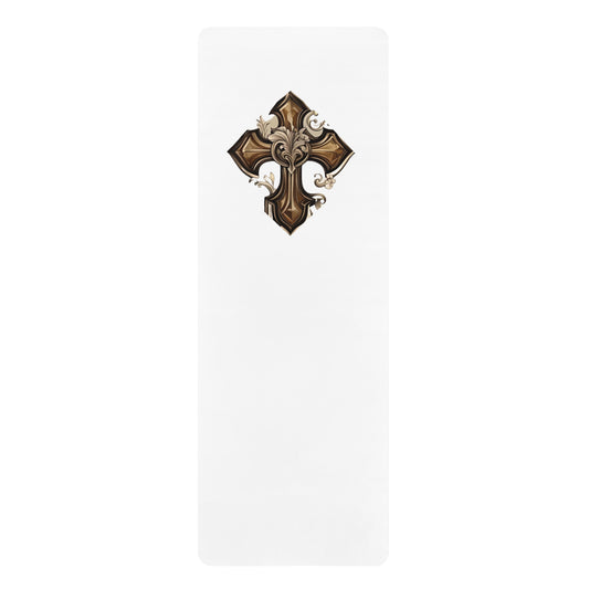 CHRIST RETURNED MEDITATION/Rubber Yoga Mat
