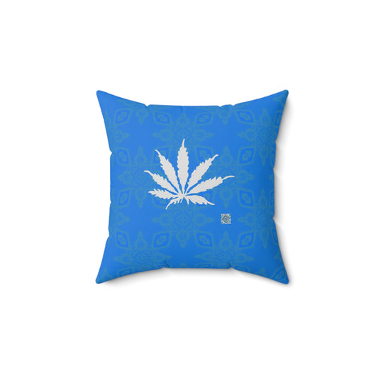 Sapphire BLUE-ICE Inifinte Universe Spun Polyester Square Pillow