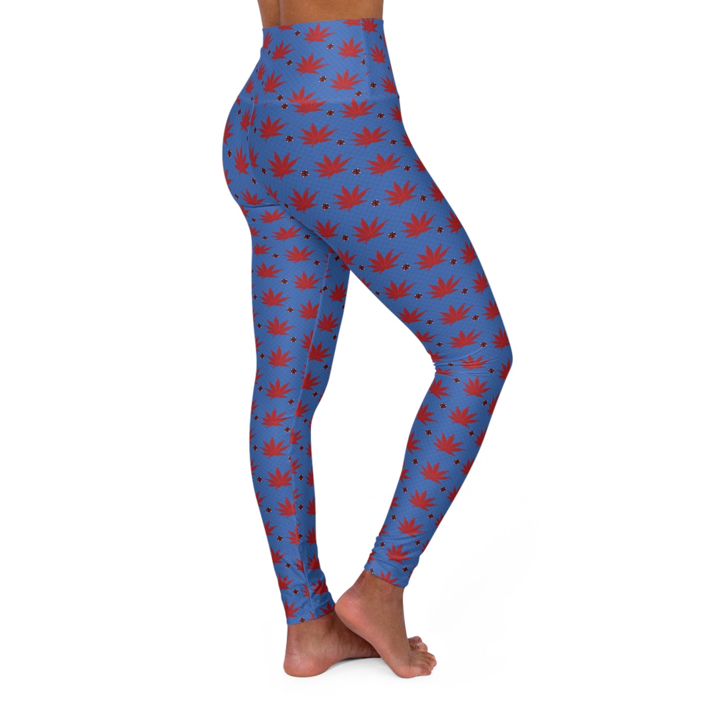 BLOOD STAR STRUCK Infinite Universe Yoga Leggings