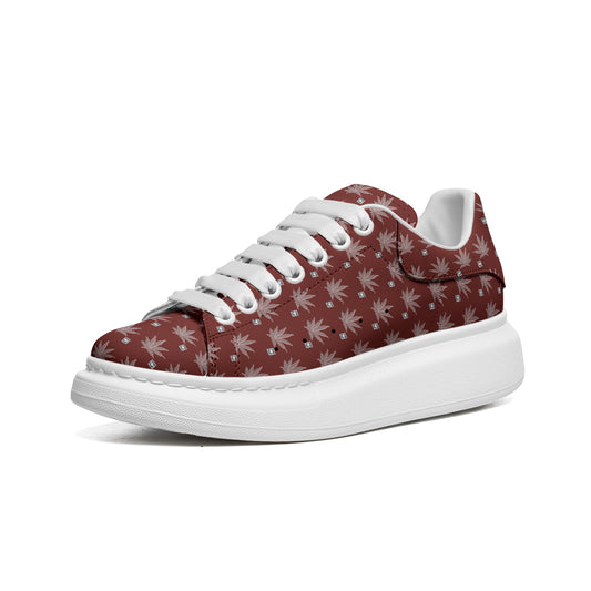 FROSTED BLOOD ICED DIAMOND Infinite Universe - Unisex Non Slip Lace Up Faux Leather Sneakers