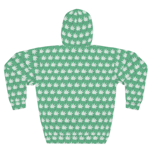 NEON GREEN SMOKE Infinite Universe Unisex Pullover Hoodie (AOP)