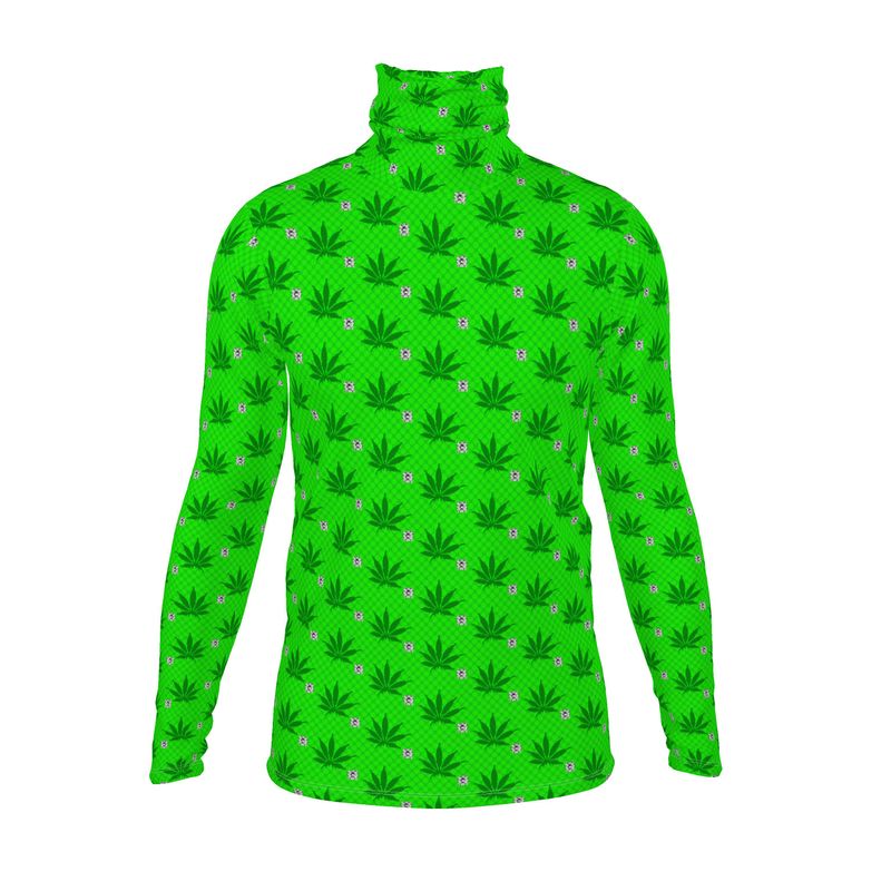 GREEN SMOKE Infinite Universe Mens slim fit roll neck