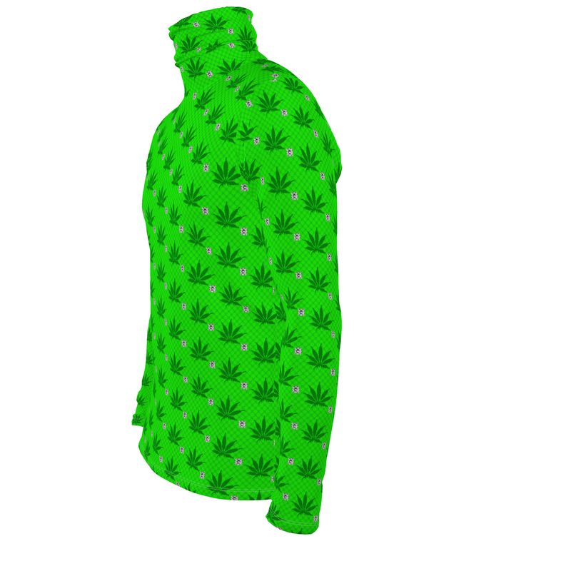 GREEN SMOKE Infinite Universe Mens slim fit roll neck