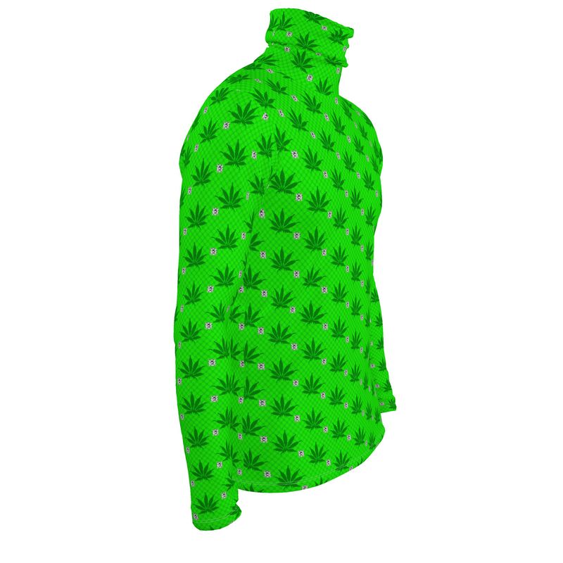 GREEN SMOKE Infinite Universe Mens slim fit roll neck