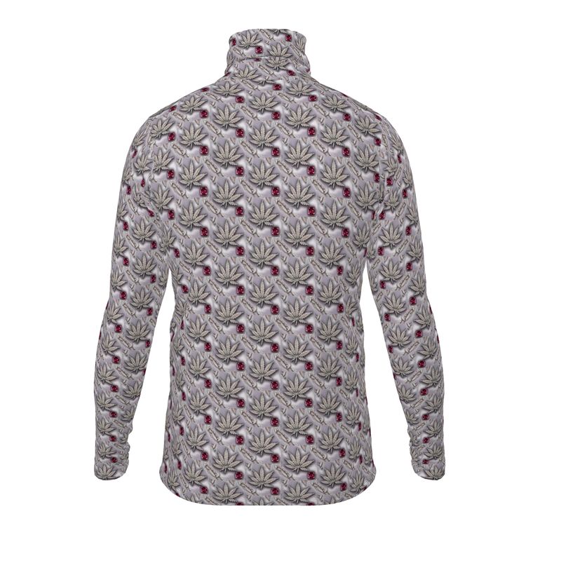 BLOOD THIRSTY RUBY RED DIAMOND IU Mens slim fit roll neck