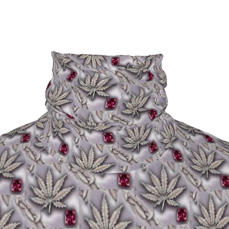 BLOOD THIRSTY RUBY RED DIAMOND IU Mens slim fit roll neck