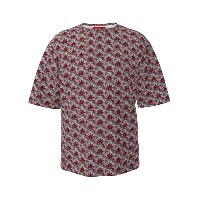 CREAME BLOOD THIRST RUBY RED ICED DIAMOND IU Mens Oversized T-Shirt