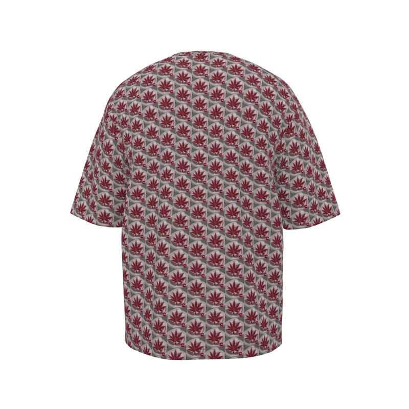 CREAME BLOOD THIRST RUBY RED ICED DIAMOND IU Mens Oversized T-Shirt