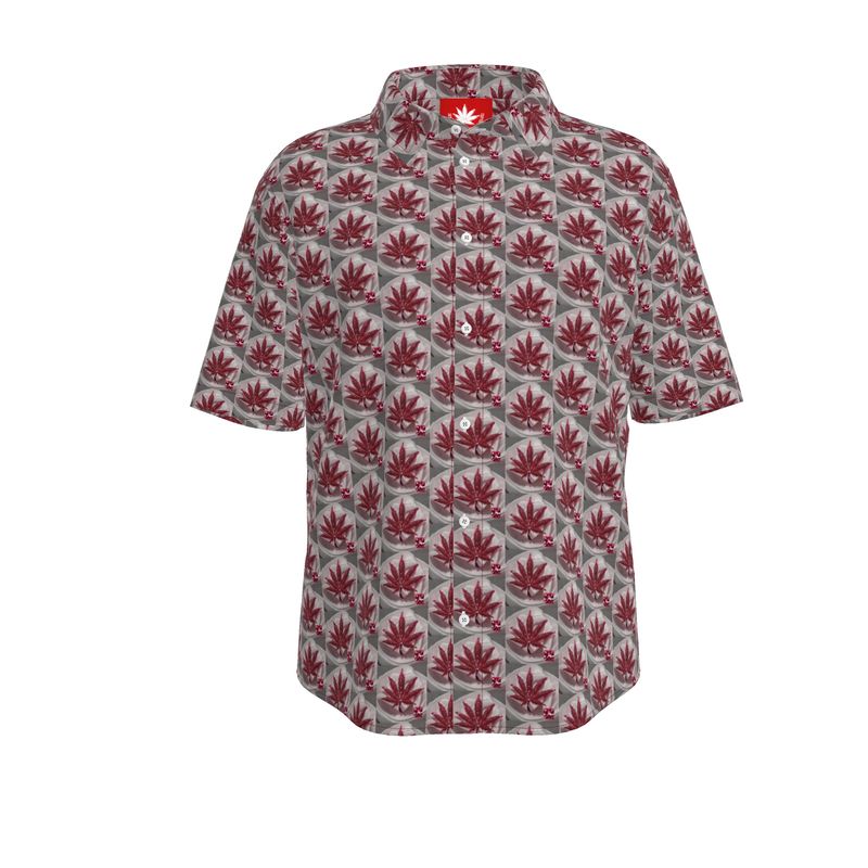 CREAME BLOOD THIRST RUBY RED ICED DIAMOND IU Mens Short Sleeve Shirt
