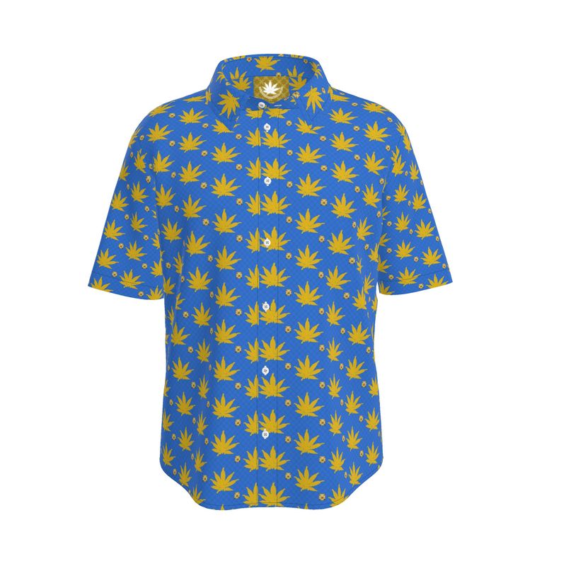 GOLD FORT KNOXX STAR STRUCK ICED DIAMOND IU Mens Short Sleeve Shirt