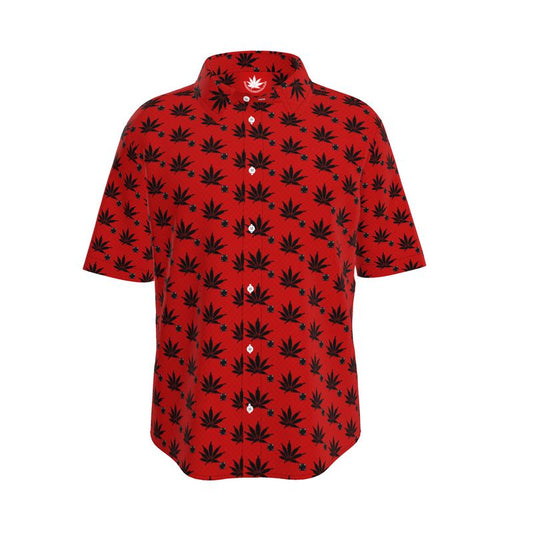 Black on Red Infinite Universe Mens Short Sleeve Shirt
