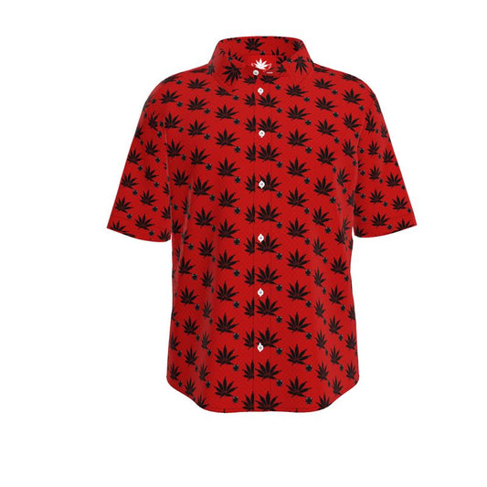 Black on Red Infinite Universe Mens Short Sleeve Shirt