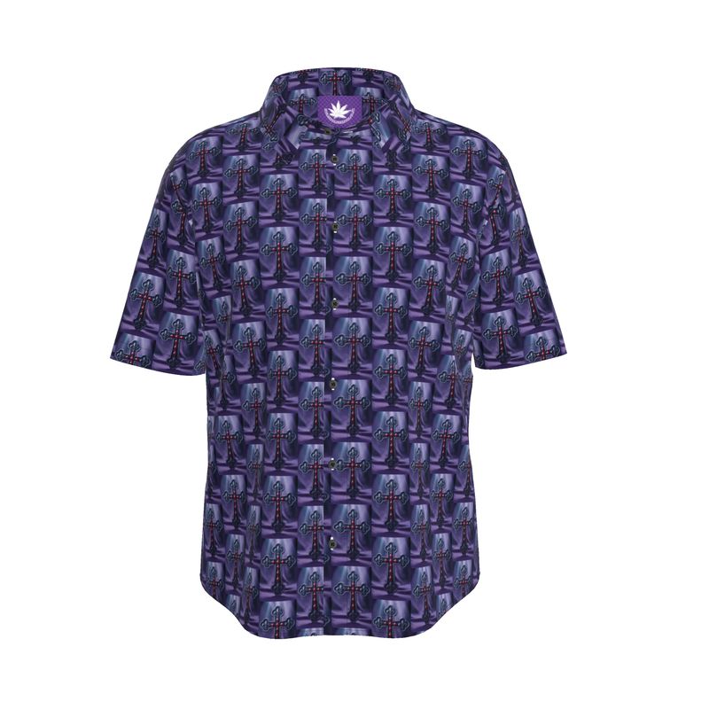 RICH CROSS Infinite Universe Mens Short Sleeve Shirt