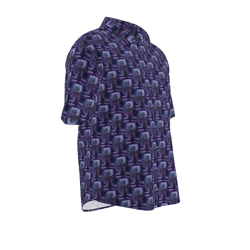 RICH CROSS Infinite Universe Mens Short Sleeve Shirt