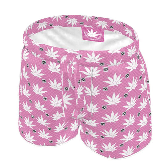 NEW PINK ICED DIAMOND Infinite Universe Womens Luxury Pyjama Shorts