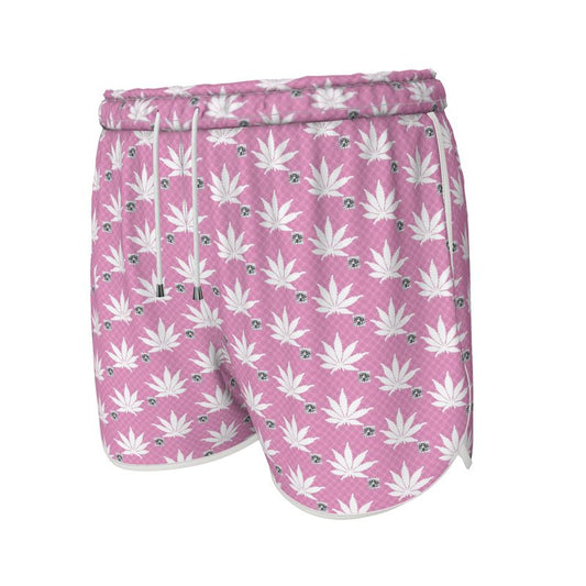 NEW PINK ICED DIAMOND Infinite Universe Womens Running Shorts