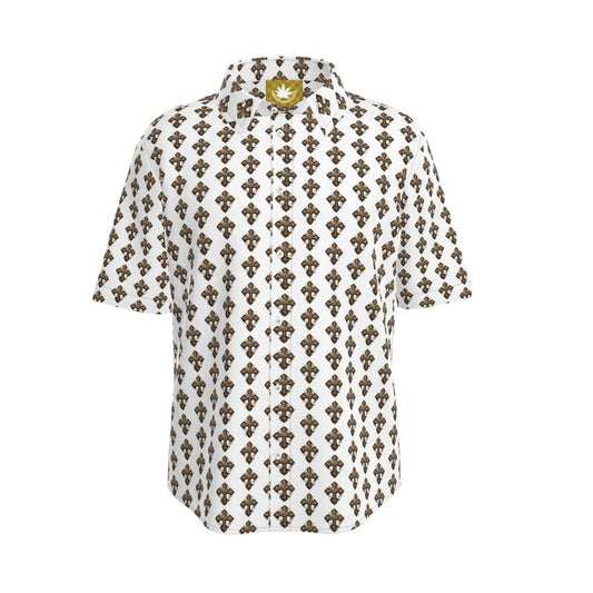 Christian Cross Infinite Universe Mens Short Sleeve Shirt