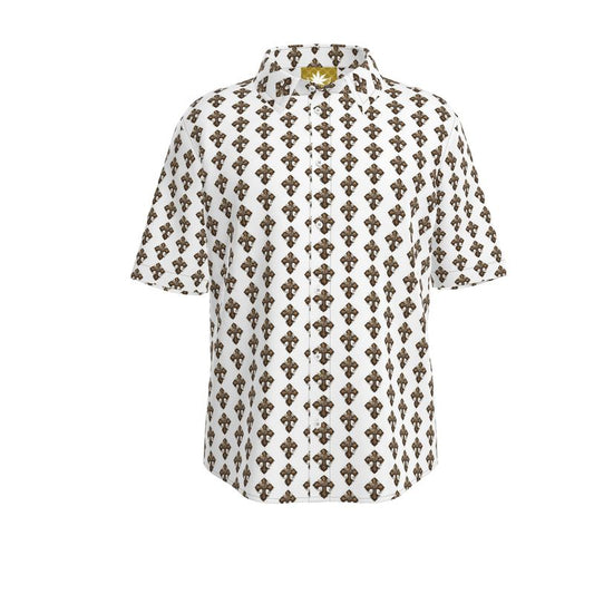 Christian Cross Infinite Universe Mens Short Sleeve Shirt