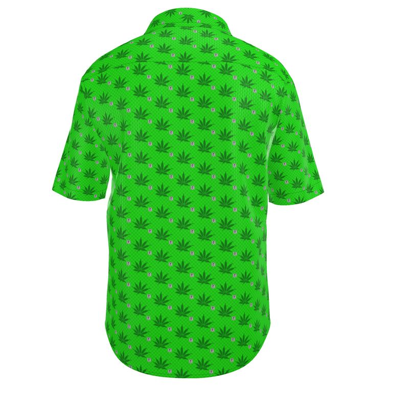 GREEN SMOKE Infinite Universe Mens Short Sleeve Shirt
