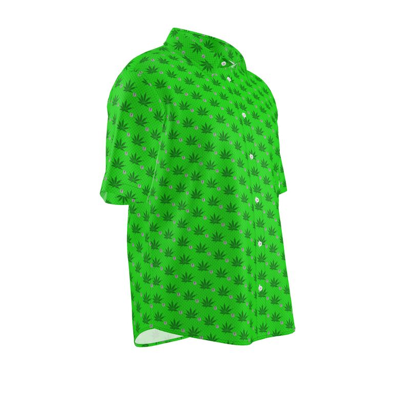 GREEN SMOKE Infinite Universe Mens Short Sleeve Shirt