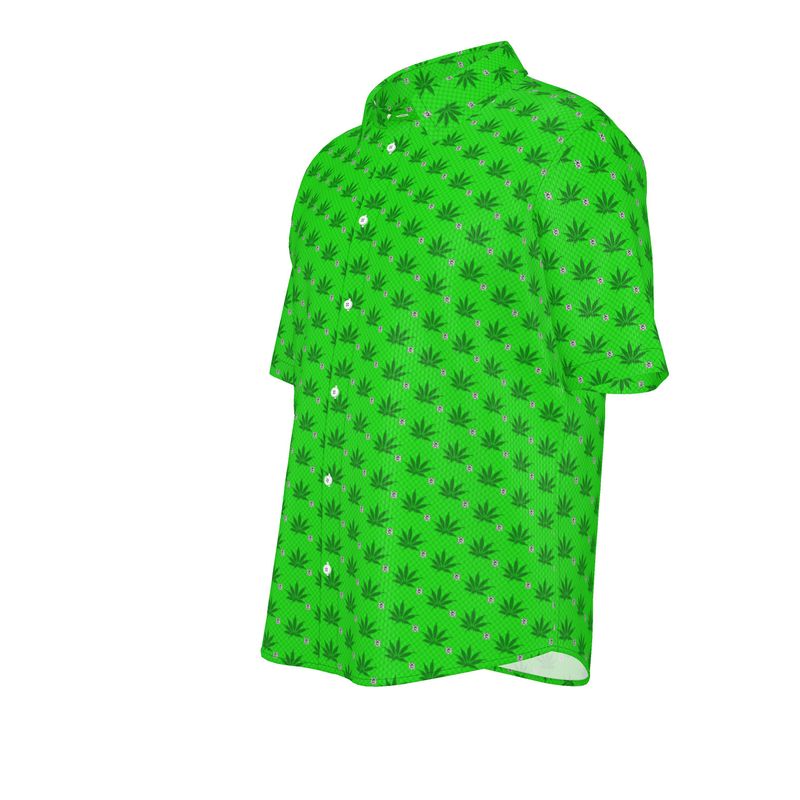 GREEN SMOKE Infinite Universe Mens Short Sleeve Shirt