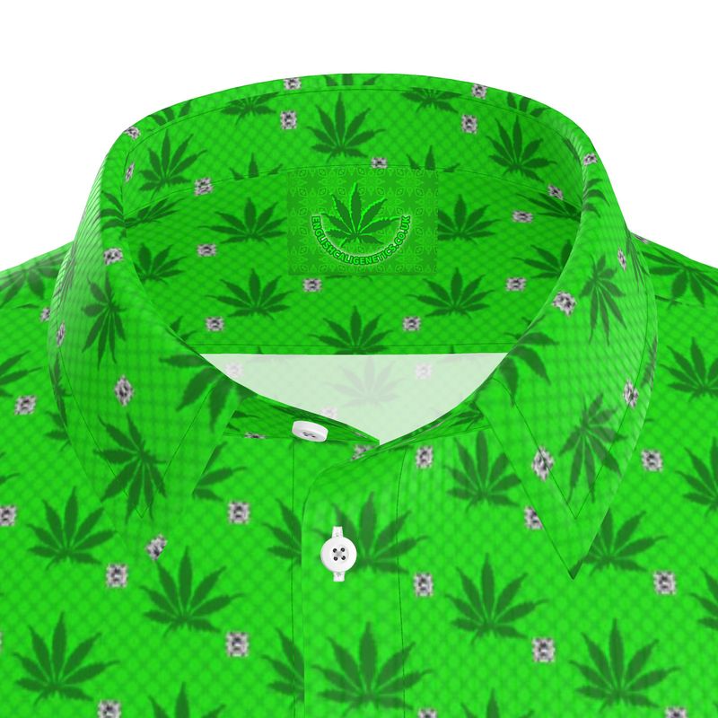 GREEN SMOKE Infinite Universe Mens Short Sleeve Shirt