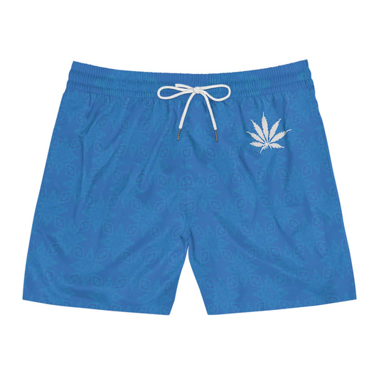 Sapphire BLUE-ICE Infinite Universe Men's Mid-Length Swim Shorts (AOP)