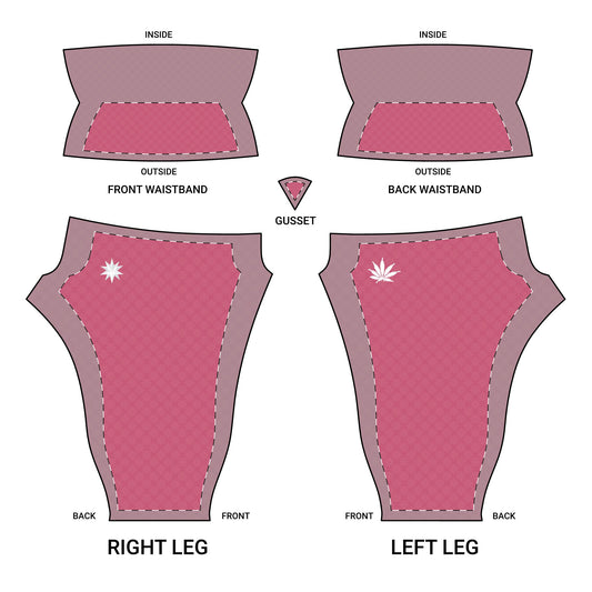 FROST NEW PINK {BABY STAR FLAKE} Infinite Universe Women's Yoga Pants (AOP)