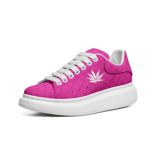 FLAMING FROST Infinite Universe {BABY STAR FLAKE} Unisex Non Slip Lace Up Faux Leather Sneakers