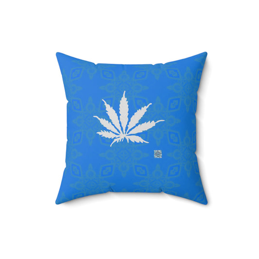 Sapphire BLUE-ICE Inifinte Universe Spun Polyester Square Pillow