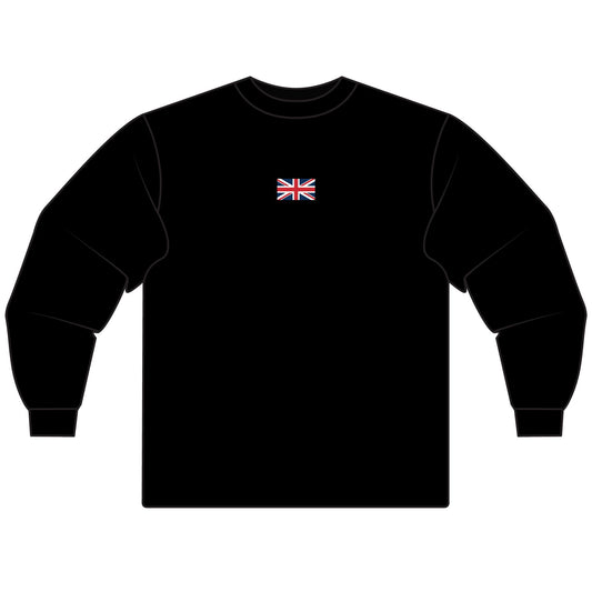 British Flag 100% cotton Unisex Long Sleeve T-Shirt - Casual Wear, Unique Gift, Travel Souvenir, Perfect for Holidays, Comfortable Style
