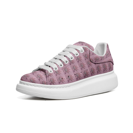 5D ICED OUT FLAME DIAMOND - Infinite Universe - Unisex Non Slip Lace Up Faux Leather Sneakers