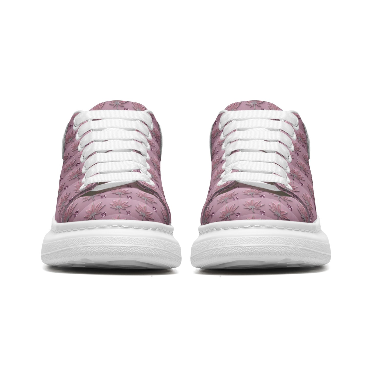 5D ICED OUT FLAME DIAMOND - Infinite Universe - Unisex Non Slip Lace Up Faux Leather Sneakers