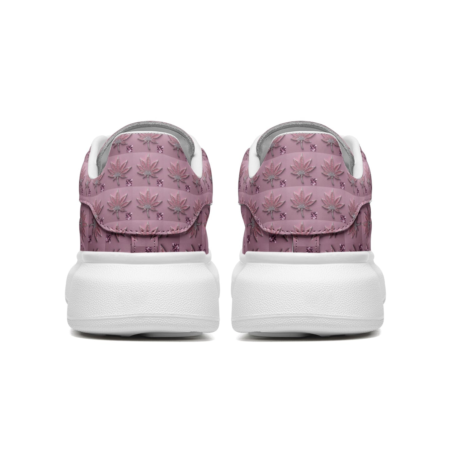 5D ICED OUT FLAME DIAMOND - Infinite Universe - Unisex Non Slip Lace Up Faux Leather Sneakers