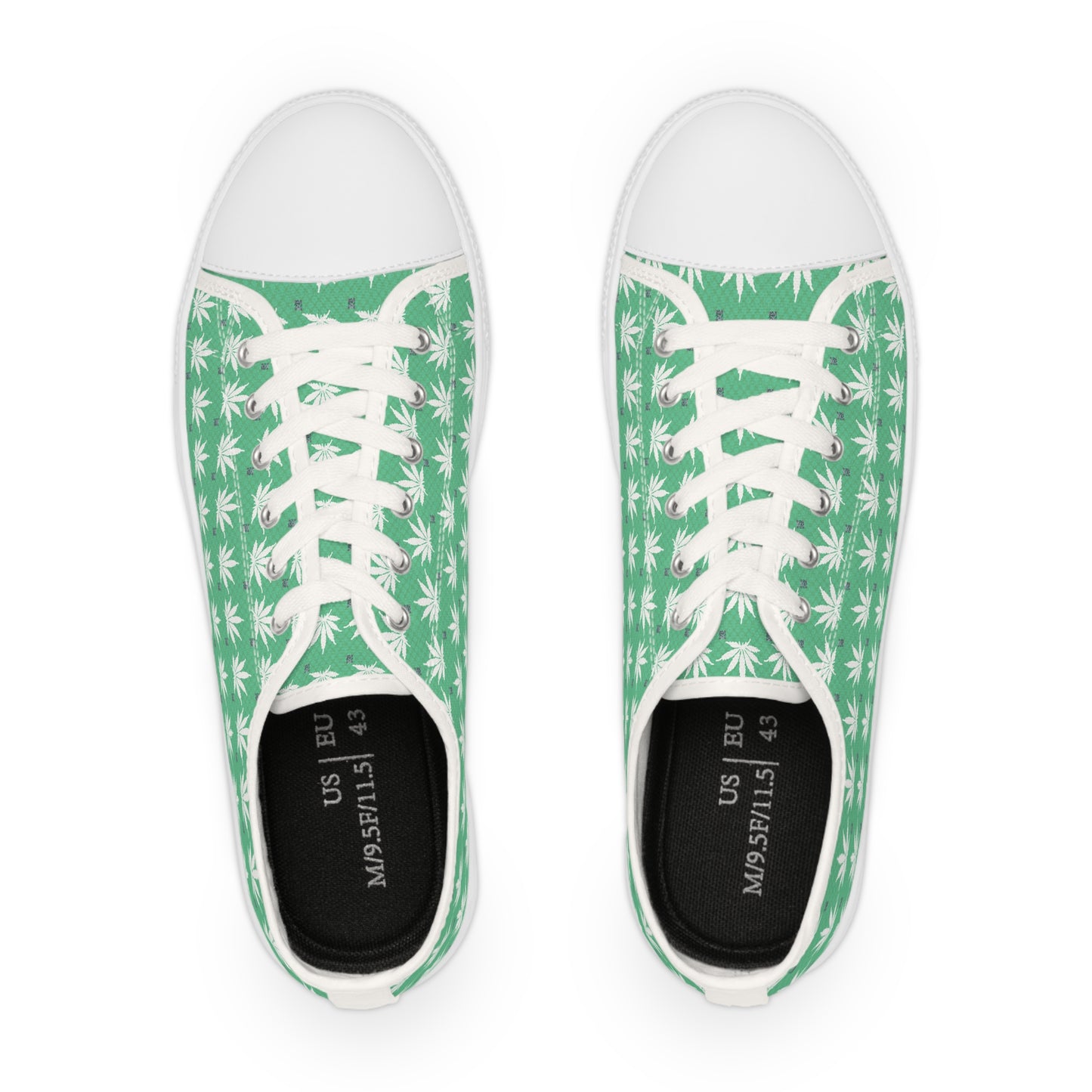 NEON GREEN SMOKE Infinite Universe Men's Low Top Sneakers