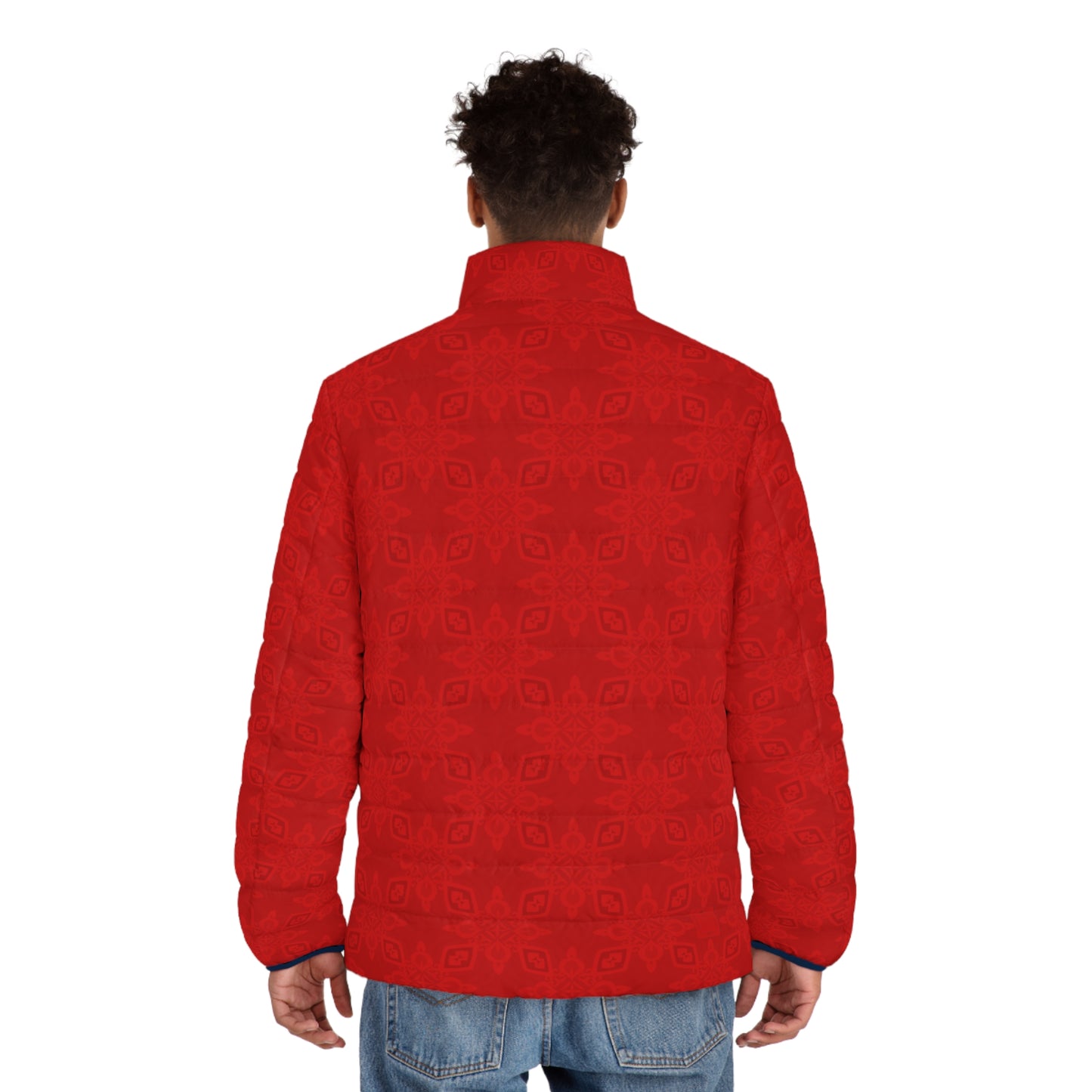 Bloody Infinite Universe Men's Puffer Jacket (AOP)