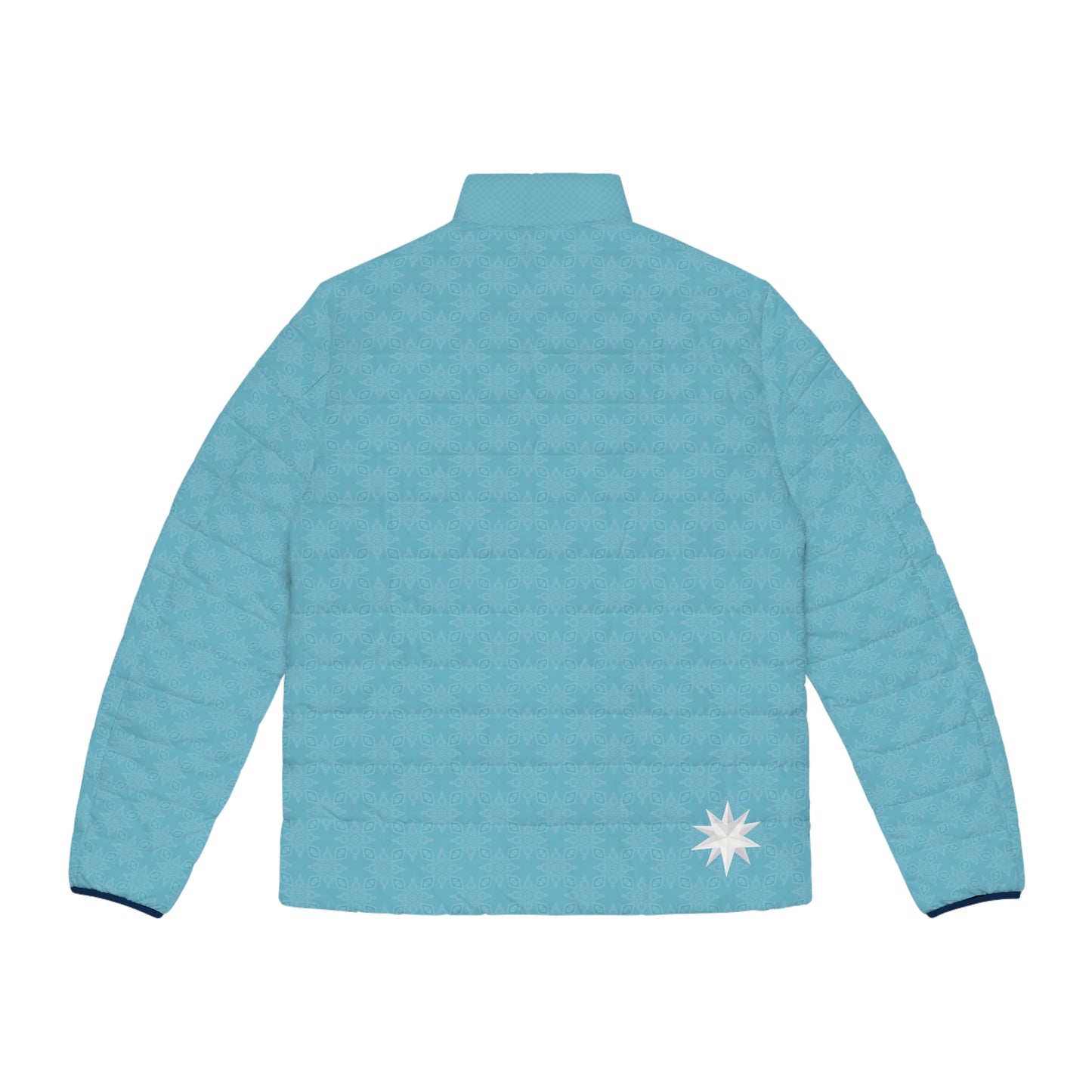 Sapphire Sky-ICE FROSTED Diamond Infinite Universe  Infinite Universe Men's Puffer Jacket (AOP)