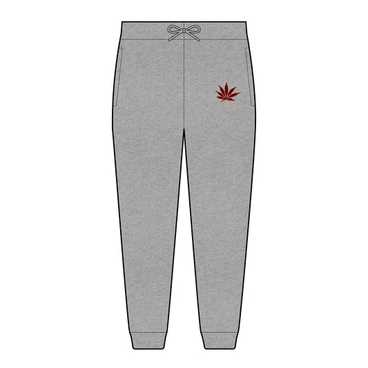 SHARPIE Infinite Universe Cozy Fleece Joggers with Leaf Embroidery, Unisex Sweatpants for Casual Wear, Perfect for Relaxing, Lounging, or Gifting