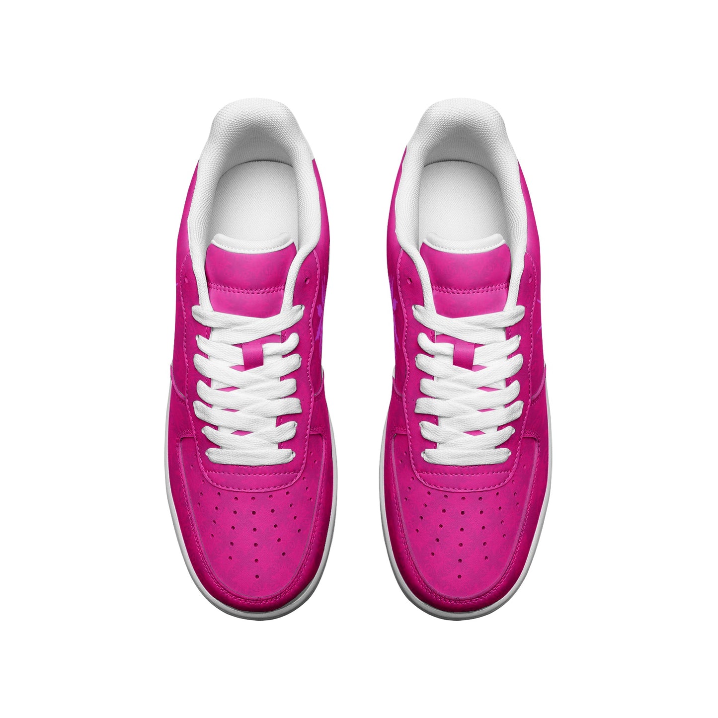 Flaming Infinite Universe Unisex Low Top Leather Sneakers