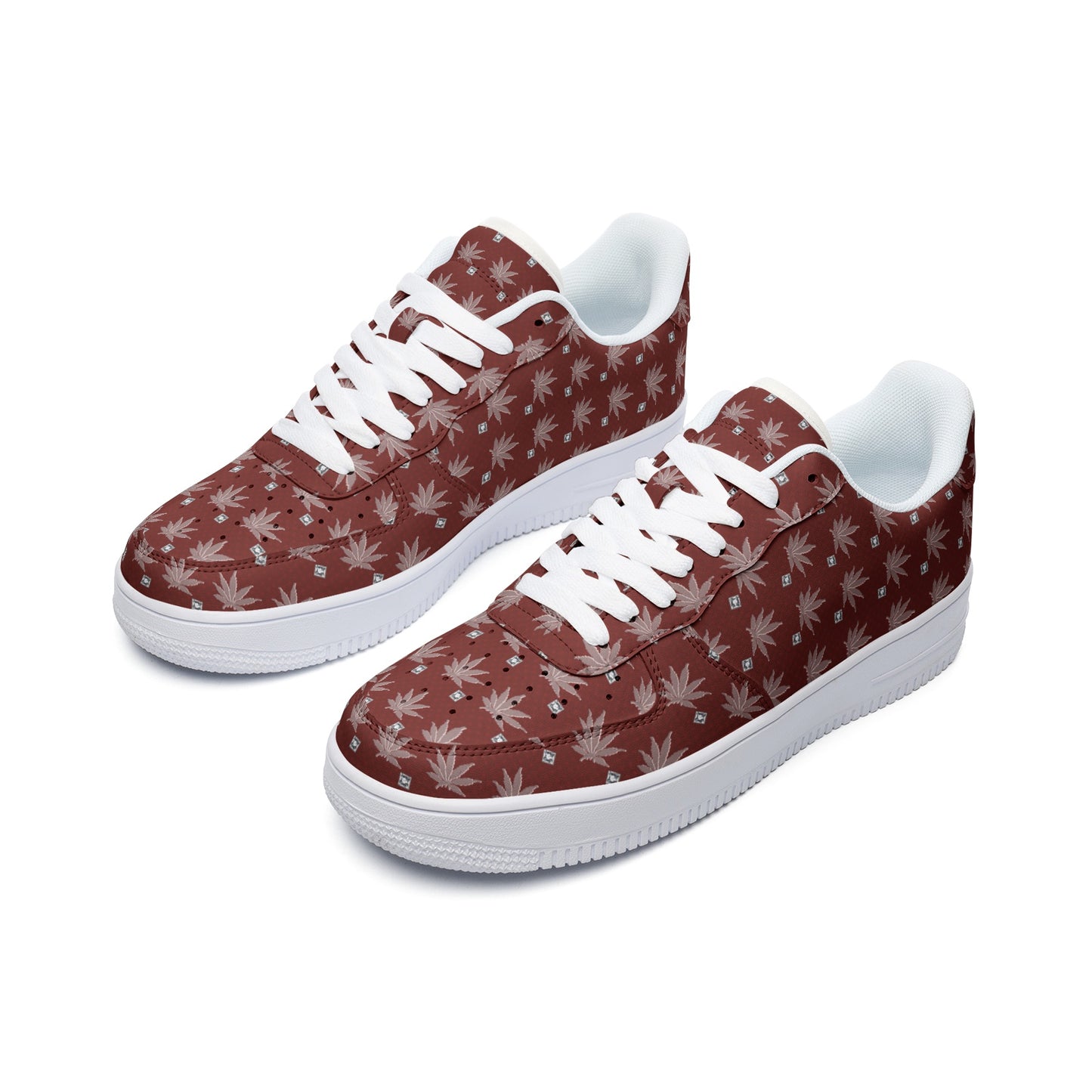 RUBY SILVERBACK ICED DIAMOND Unisex Low Top Leather Sneakers