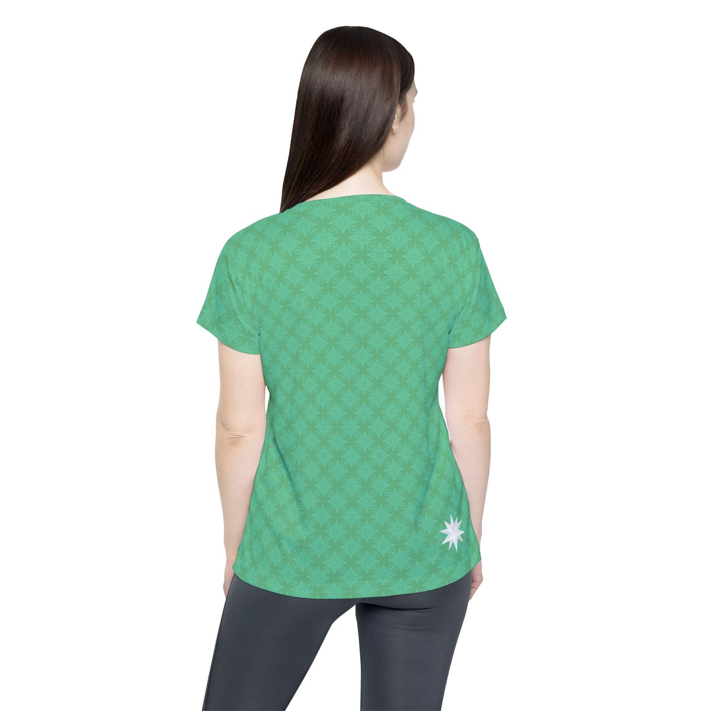 Aurora Green FROST {BABY STAR FLAKE} Infinite Universe Women's Sports Jersey (AOP)