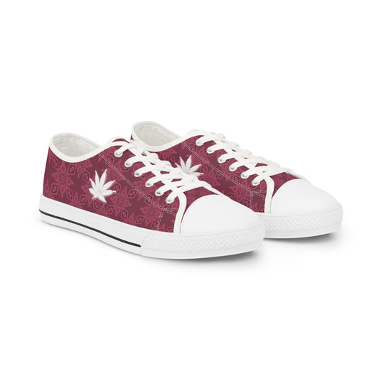FROSTED Amaranth - Infinite Universe - Stylish Cannabis Print Sneakers for Men