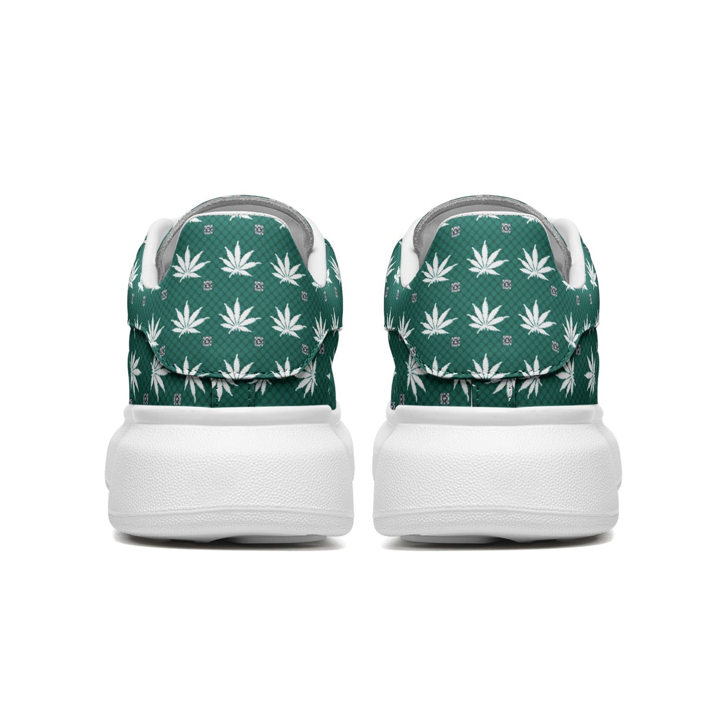 Dresden Green Infinite Universe - Unisex Non Slip Lace Up Faux Leather Sneakers