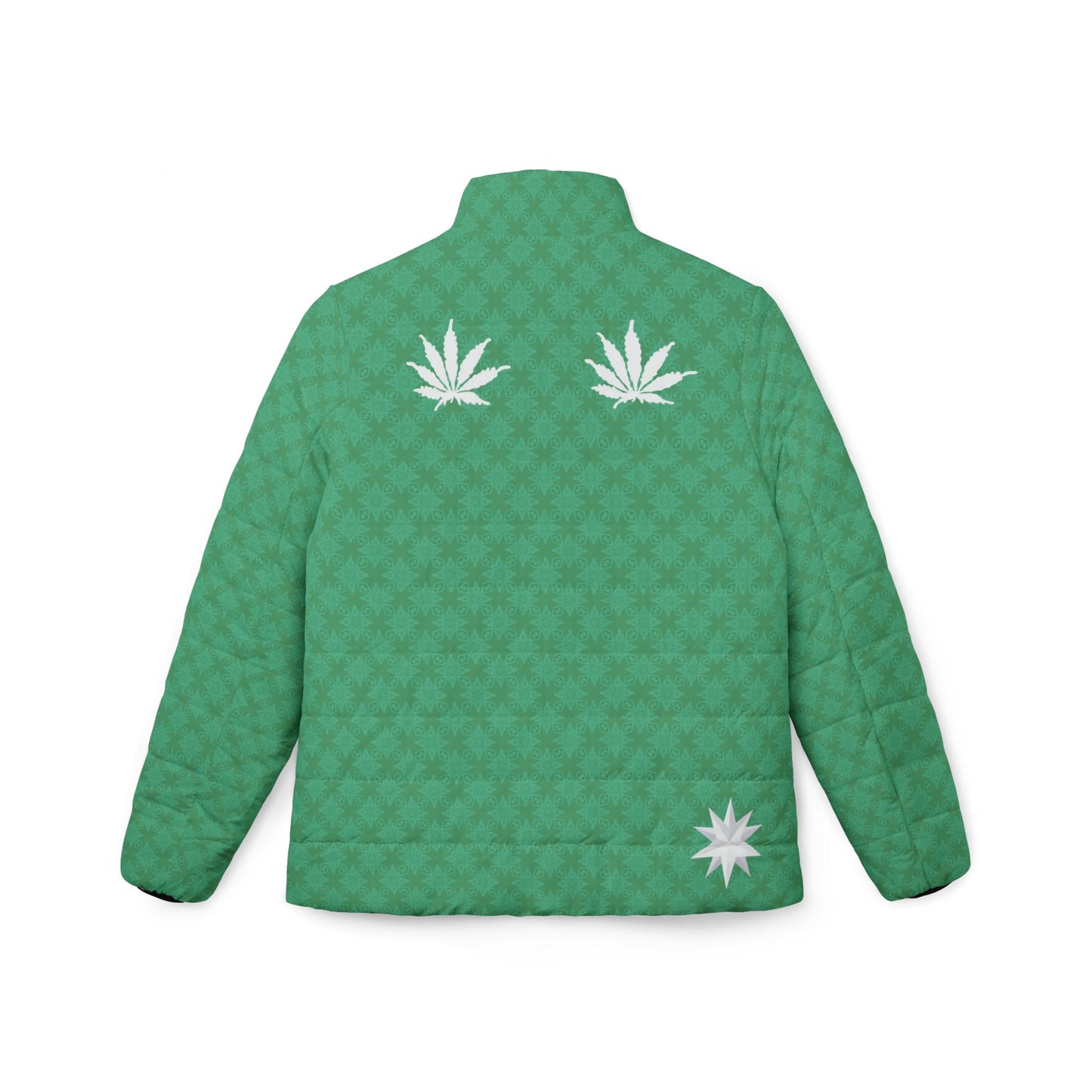 Aurora Green {BABY STAR FLAKE} Infinite Universe Women’s Puffer Jacket (AOP)